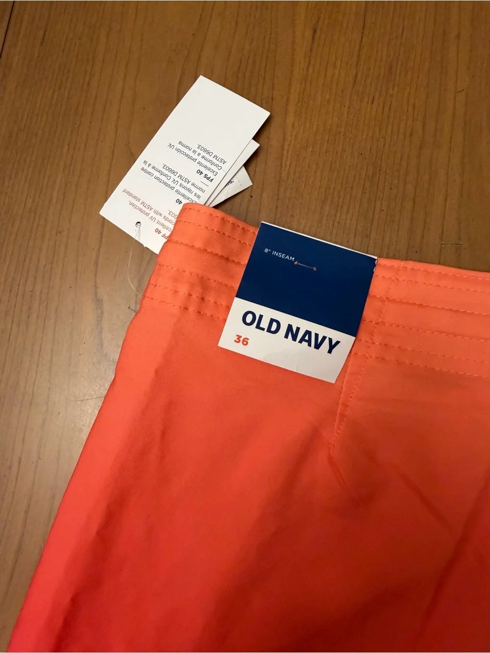NWT Old Navy Men's Sunrise Ombré Board Shorts | Beach Coastal Surf Tropical | 36
